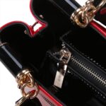 Elegant Patent Leather Chain Strap Shoulder Bag
