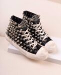 High-Top Punk Lace-Up Sneakers