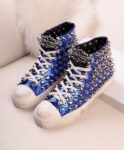High-Top Punk Lace-Up Sneakers