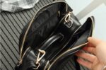 Double Zipper Tassel Vegan Leather Bag