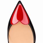 Romantic Heart-Shaped Patent Stiletto Heels
