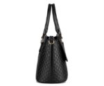 Luxury Embossed Genuine Leather Shoulder Tote Bag