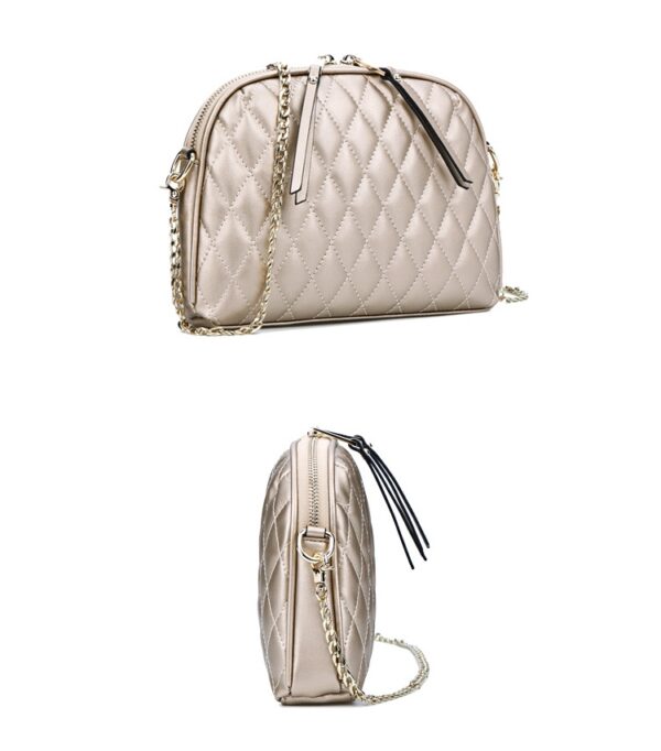 Quilted Chain Genuine Leather Bag 3 497