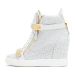 Luxury Crocodile Pattern Genuine Leather Sneakers