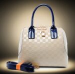 Damask Pattern Glamorous Patent Leather Wrist Bag