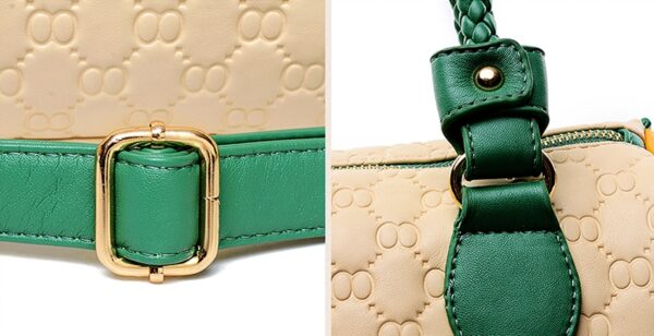 Embossed Leather Braided Bag – Soft & Plush 9 765