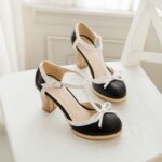 Thick Heel Bow Detail Pumps - Summer Comfort