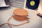 Elegant Round Soft Faux Leather Handbag