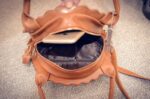 Elegant Round Soft Faux Leather Handbag