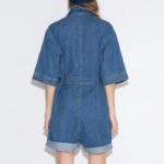 Relaxed Fit Denim Jumpsuit