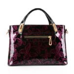 Romantic Butterfly Glossy Patent Clutch