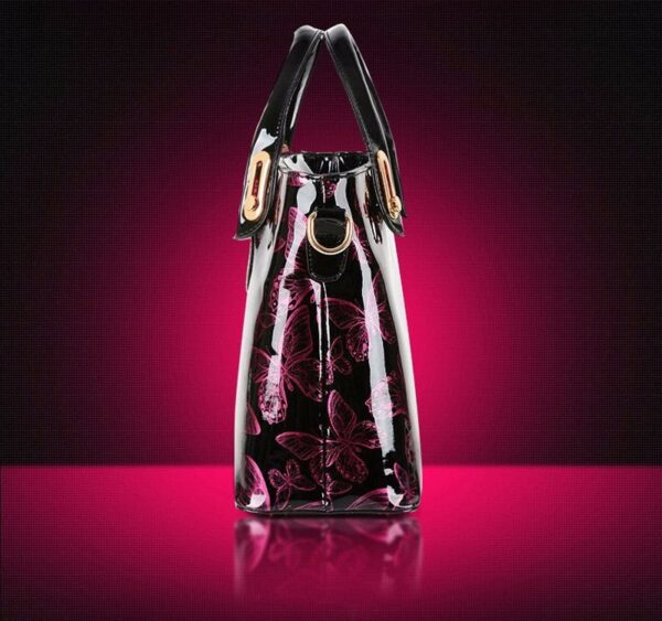 Romantic Butterfly Glossy Patent Clutch 8 981