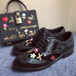 Timeless Lace-Up Embellished Leather Oxfords