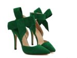 Romantic Bow Suede Stiletto