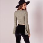 Batwing Crop Triko Sweater