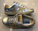 Glitter Luxe Silver Sneaker – Gold Glitter Details