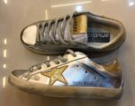 Glitter Luxe Silver Sneaker – Gold Glitter Details