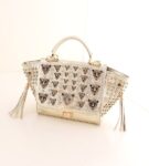 Luxury Crocodile Embossed Trapeze Bag