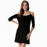 Alluring Deep Backless Mini Dress