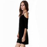 Alluring Deep Backless Mini Dress