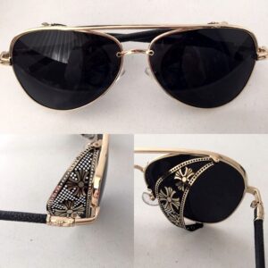 Luxe Retro Metal Frame Sunglasses
