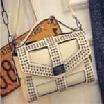 Studded Matte Leather Bag