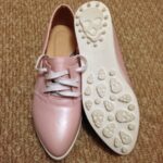 Hidden Heel Lace-Up Leather Shoes