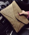 Pom-Pom Detailed Envelope Clutch Bag