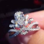Sparkling Sapphire Crown Design Ring