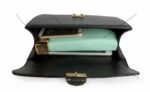 Studded Chain Detail Vegan Leather Clutch Bag