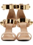 Elegant Metal Buckle High Heel Sandals