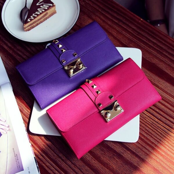 Premium Genuine Leather Studded Slim Wallet 2 701