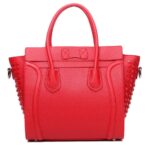 Luxury Studded Genuine Leather Shoulder Bag