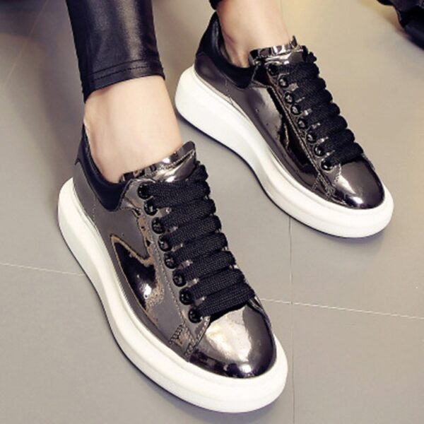 High Platform Genuine Leather Sport Shoes 6 793