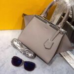 Elegant Genuine Leather Trapeze Shoulder Bag