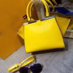 Elegant Genuine Leather Trapeze Shoulder Bag