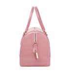 Trendy Metal Zipper Silicone Bag