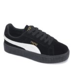 Stylish Chunky Platform Nubuck Lace-Up Sneakers