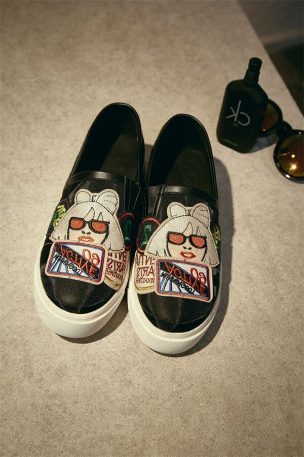 Iconic Lady Gaga Signature Canvas Sneakers 5 177