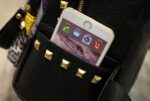Vibrant Rainbow Studded Vegan Leather Backpack