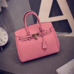 Elegant Vegan Leather Structured Tote Bag