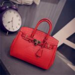Elegant Vegan Leather Structured Tote Bag