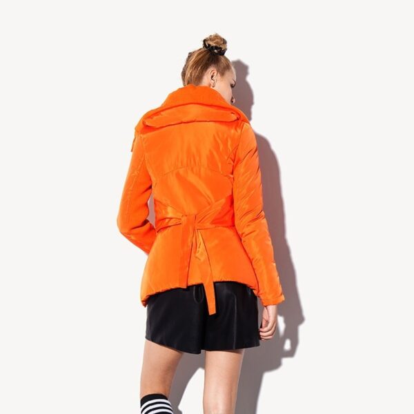 Asymmetric Puffer Jacket with Belt Back Detail 3 50