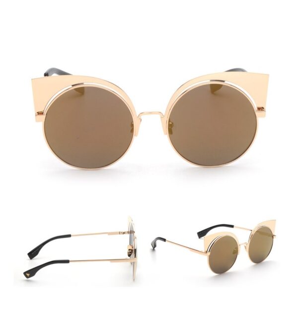 Retro Cat Eye Metal Frame Sunglasses 8 530
