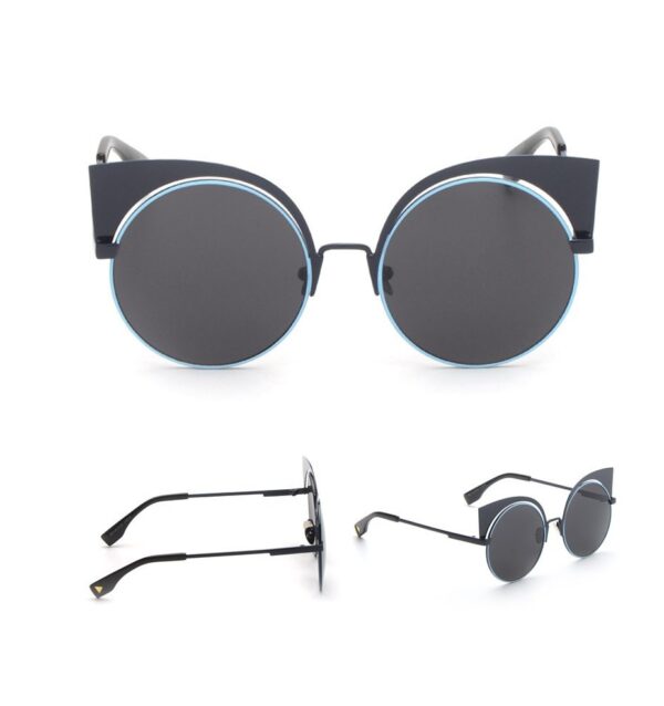 Retro Cat Eye Metal Frame Sunglasses 5 530