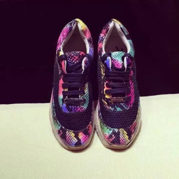 Trendy Snake Print Espadrille Platform Sport Shoes 5 590