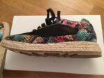 Trendy Snake Print Espadrille Platform Sport Shoes