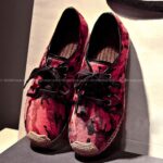 Vibrant Patterned Lace-Up Espadrille Shoes