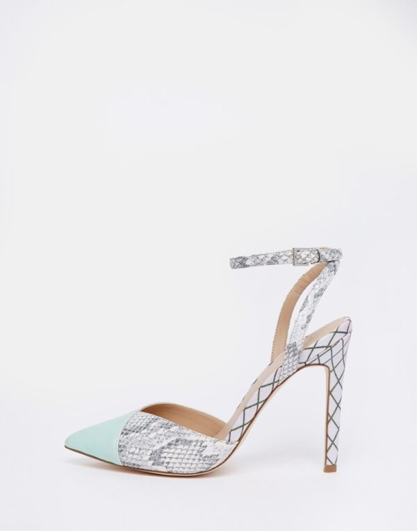 Luxury Sea Green Snake Embossed Stilettos 2 974