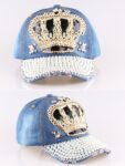 Crown Beaded Embellished Stylish Hat